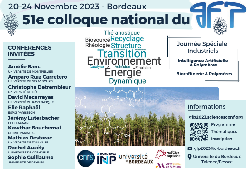 JoinUs at the 51st GFP National Symposium – November 20-24, 2023 – Bordeaux, France