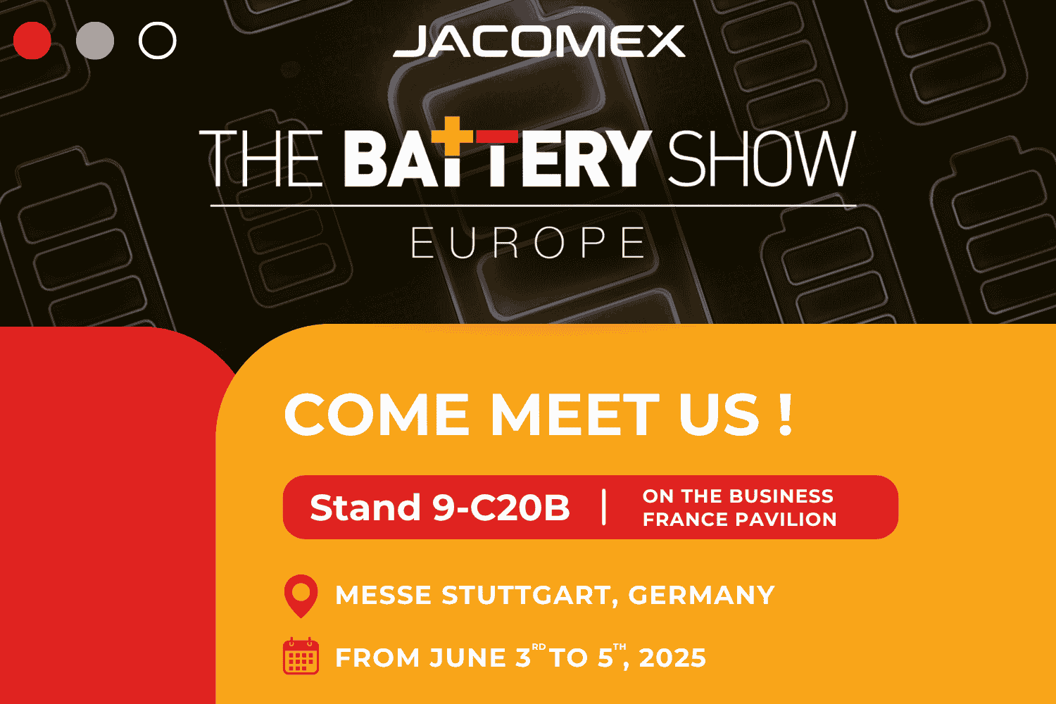 The Battery Show Europe - June 3-5th - Stuttgart (Germany)